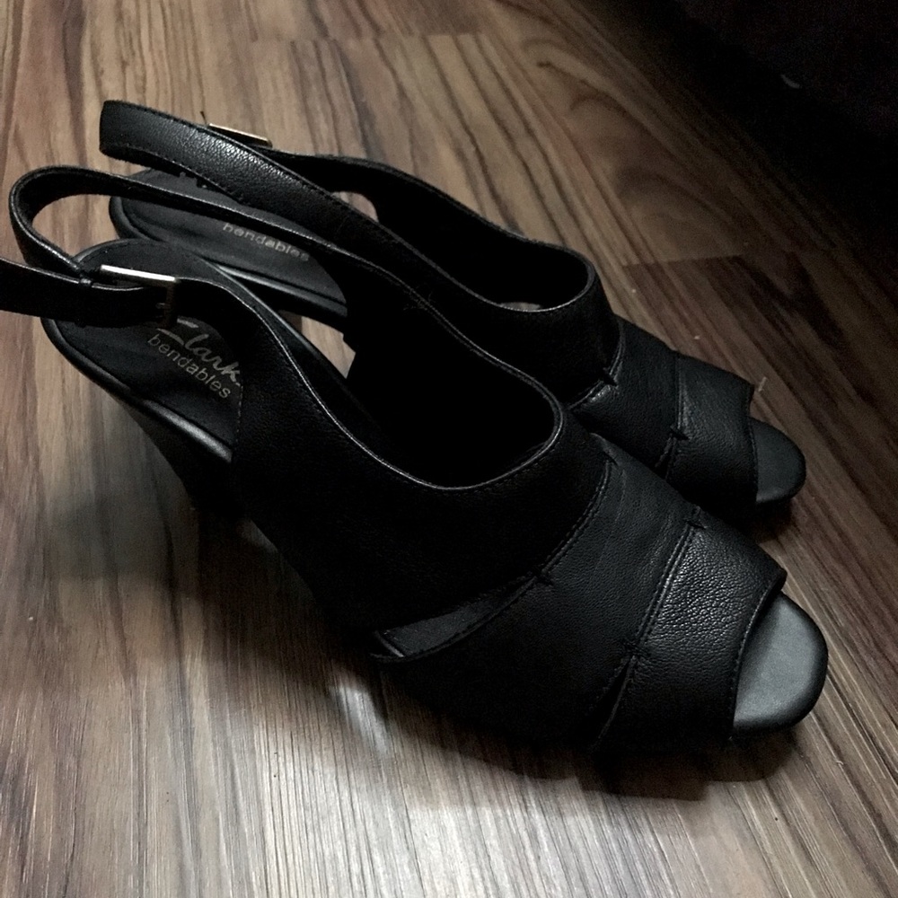 Clarks Black Slingback Sandal